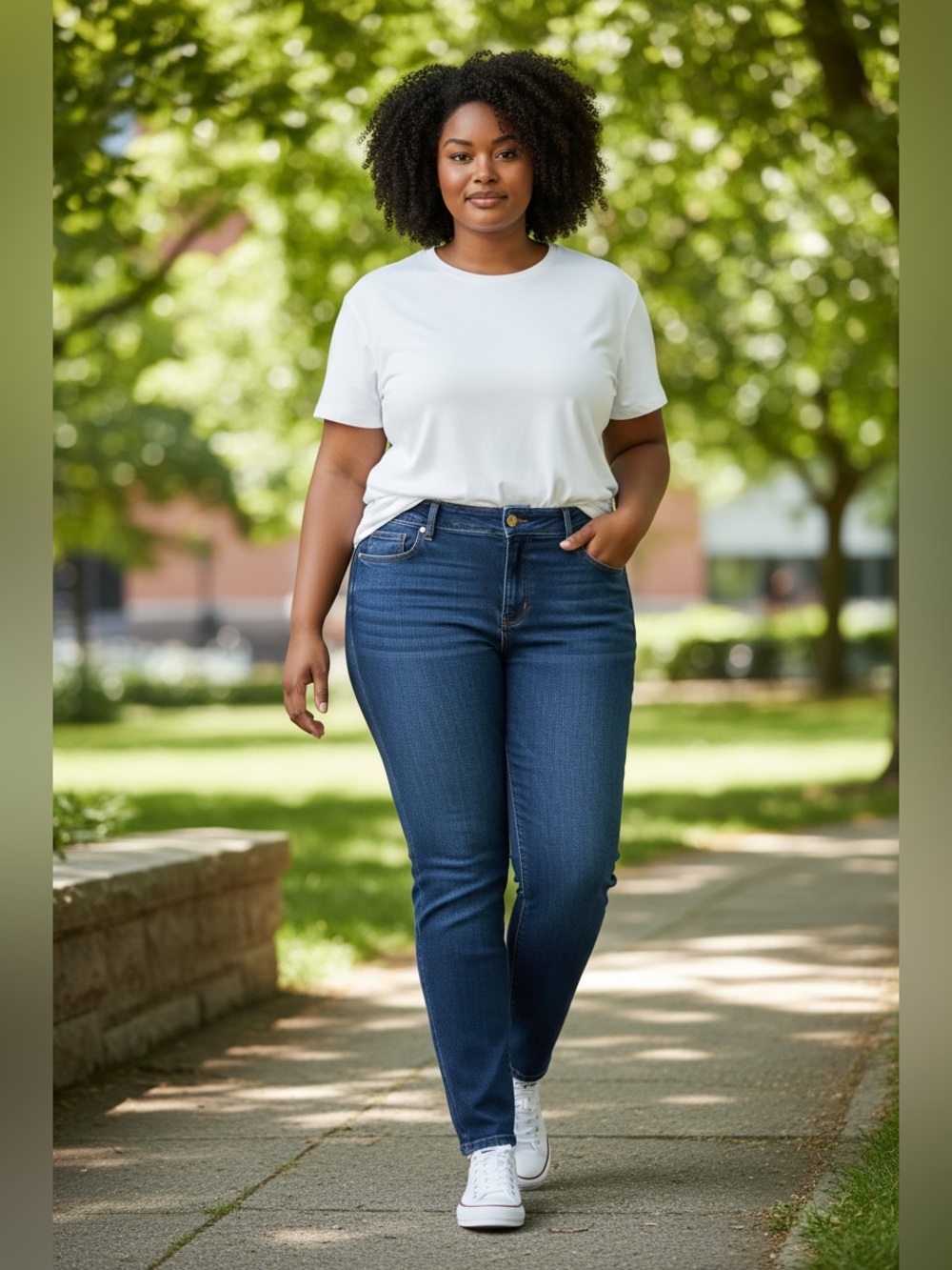 a.n.a 16W Dark Wash Mid Rise Skinny Jeans Stretch Back to School